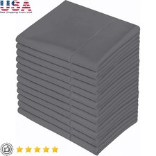 Microfiber Pillowcase Set 12 Soft Brushed Fabric Fade Resistant Envelope Closure