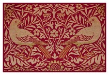 Folk Art 2 Birds in Reds by William Morris Co...