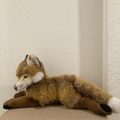 Steiff Molly Fuzzy Red Fox 0347/55 with Tags from Germany Vintage
