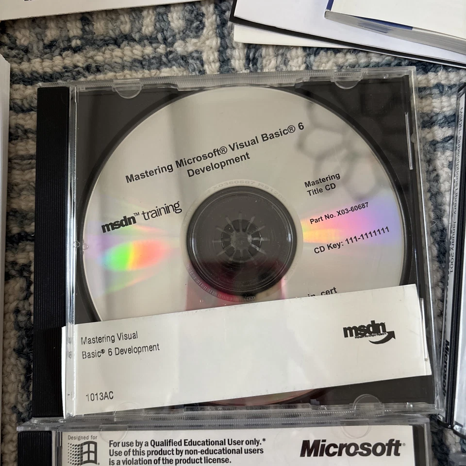 Microsoft Visual Basic 6.0 Professional Pro 6 CAJA MINORISTA Biblioteca Foto 2 de 4