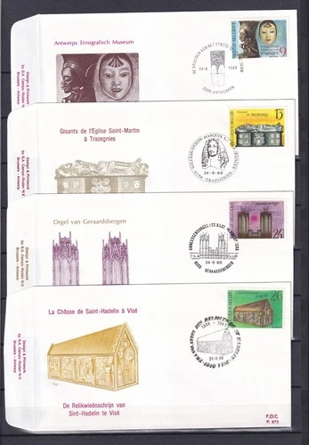 [LG79368] Belgium N°2298/2301FDC First Day Cover COB € 10,00 SUPERB