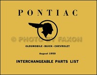Pontiac Teile Austauschhandbuch 1950 1949 1948 1947 1946 1942 1941 1940 1939