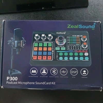 ZealSound Professional Microphone SoundCard Kit For PC Laptop Streaming