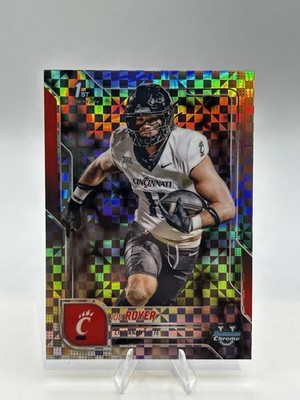 2025 Bowman Chrome U Joe Royer #120 1st X-Fractor Cincinnati TE