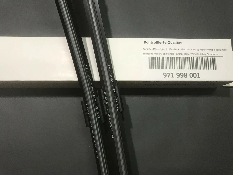 New Set Front Wiper Blades For 2017-2024 Porsche Panamera Full Series - Imagem 4 de 4