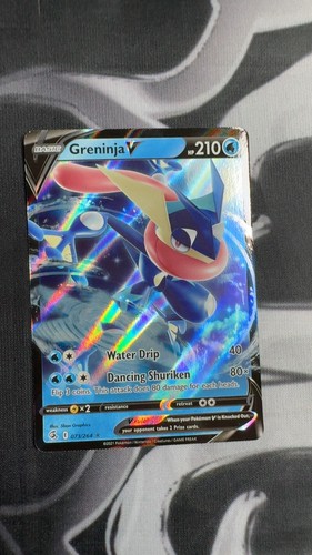Greninja V 073/264 Holo V Rare Fusion Strike Pokemon Near Mint