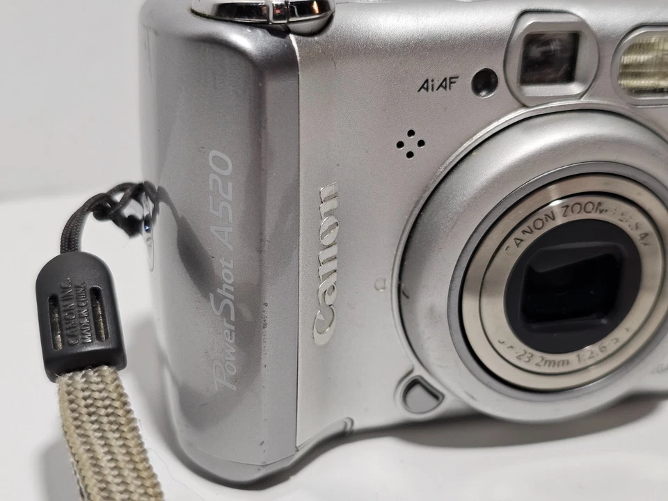 Canon PowerShot A520 4.0MP Digital Camera - Silver - (T-0087) - Image 3 of 4