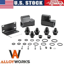 E85 Conversion Flex Fuel Sensor Adapter Kit FULL FLOW ETHANOL 8AN 6AN Universal.
