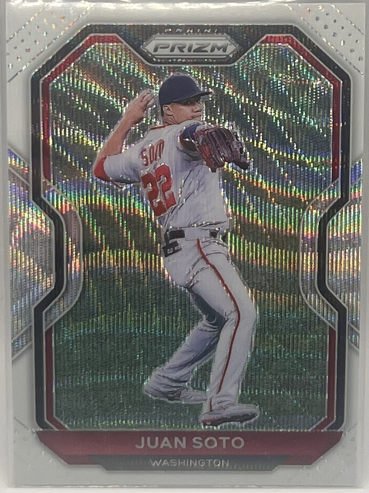 2021 Panini Prizm | Juan Soto #203 | White Wave - Tier III Nationals