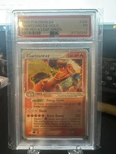 PSA 1 2004 Pokemon EX Fire Red & Leaf Green Charizard EX Holo Foil 105/112
