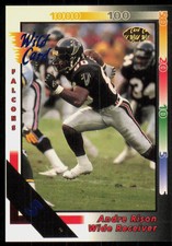 1992 Wild Card Football 5 Stripe Andre Rison Atlanta Falcons #146