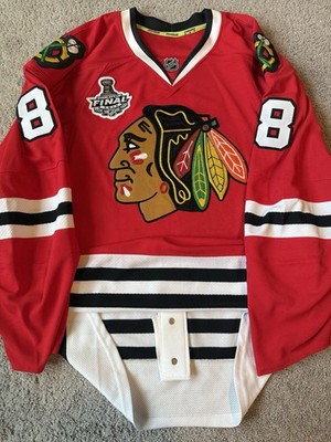 Reebok Authentic Patrick Kane Chicago Blackhawks Stanley Cup NHL Jersey Red 56