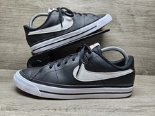 Nike Court Legacy DA5380-002 Black White GS 7Y Pre-loved NO BOX