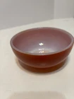 Vtg Fire King Pink Rust Swirl Oven Ware Milk Glass Bowl Anchor Hocking 5" Cereal