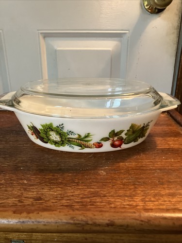 1970 JAJ Pyrex Made In England Tuscany Market Garden Oval Casserole 524 - Picture 18 of 18