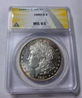 1880-S MORGAN $1 Dollar Silver Coin ~ANACS Cert MS61 BUnc ~PL Appeal ~Edge Toned