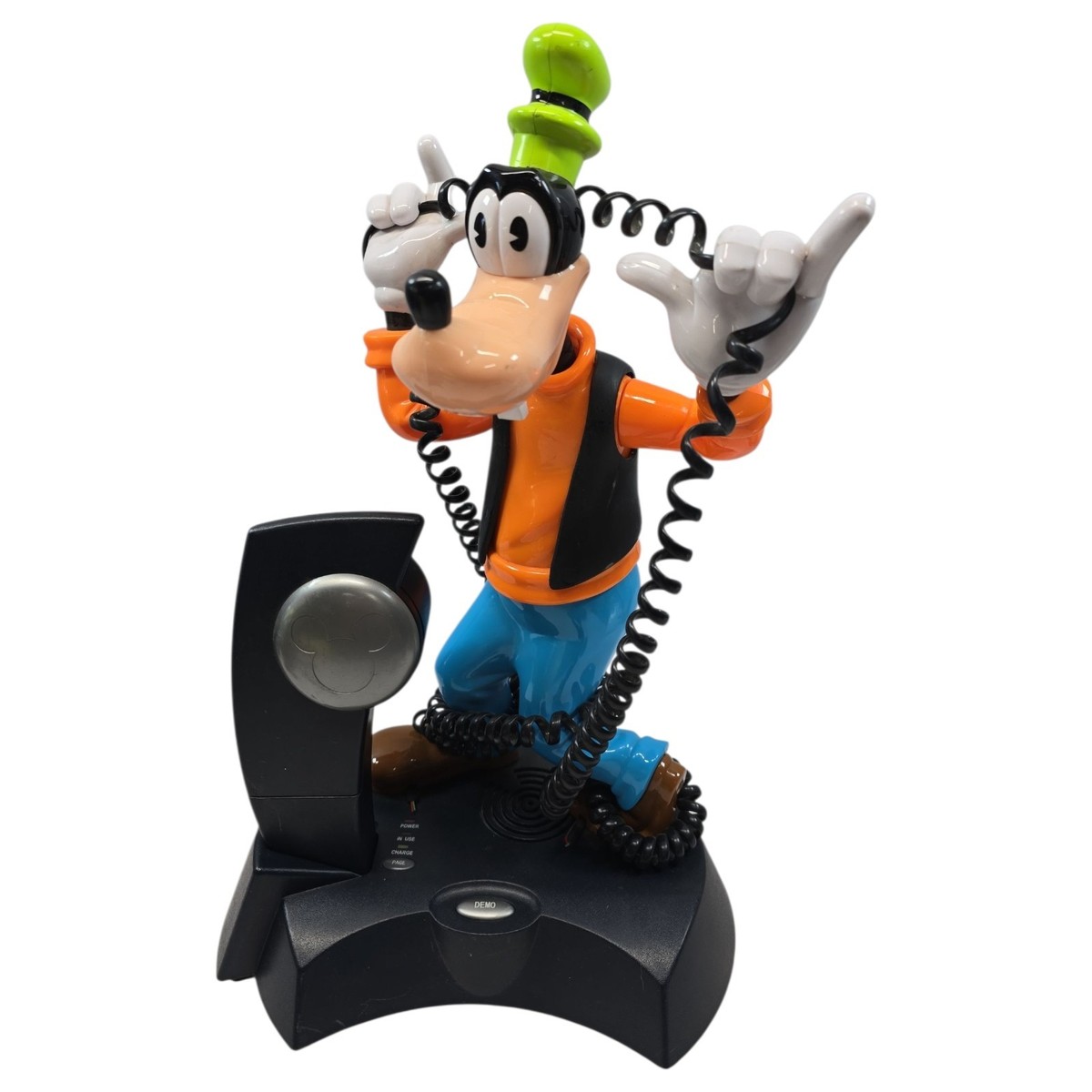 Vintage Disney Animated Talking Goofy Cordless Landline Telephone
