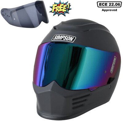 SIMPSON speed フルフェイス ヘルメット マットブラック XXL Simpson Speed Matt Black - Chromeburner