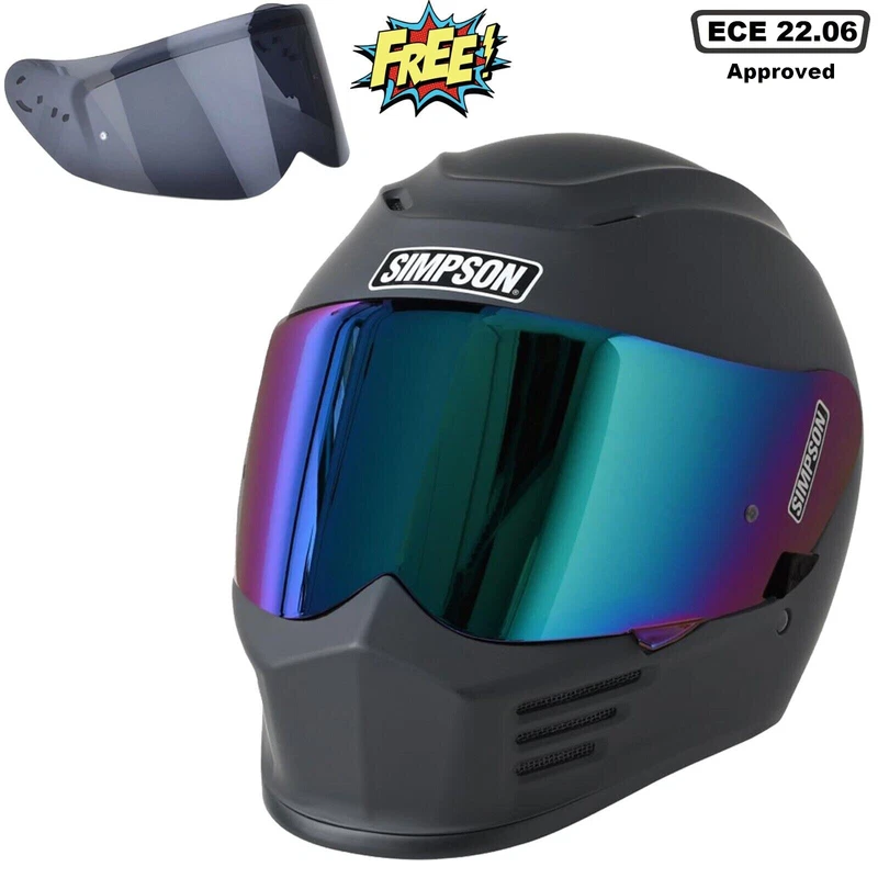 Simpson Speed Visor Matt Black, photo 1 of 5