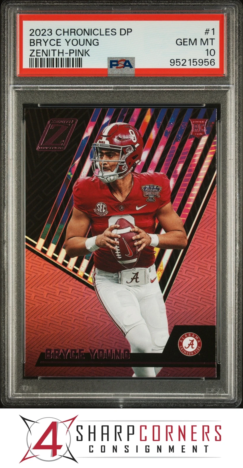Bryce Young Panini Chronicles Draft Picks Zenith #1 Pink