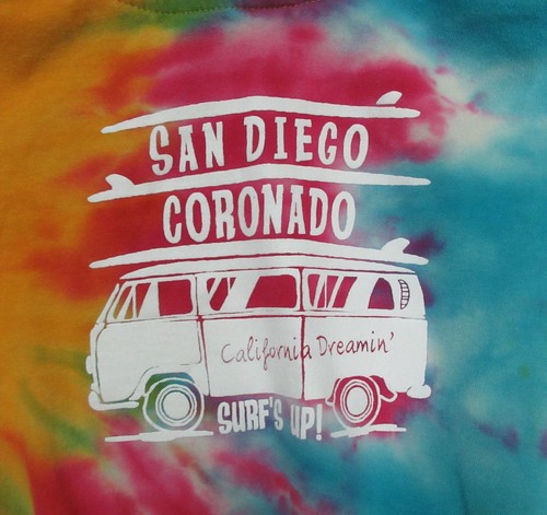 MV SPORT Tie-Dye Child M Pullover Hoodie Sweatshirt San Diego Coronado Surf's Up - Picture 3 of 13