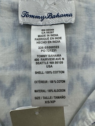 Tommy Bahama Women's XS Beach Resort Dress Blue White NWT - Picture 9 of 10