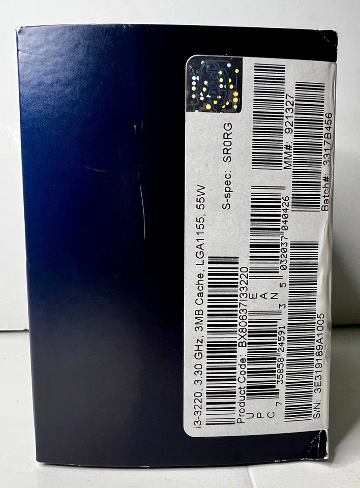 Intel Core i3-3220 3.30GHz 2C/4T 3M Cache 55W Processo CPU SR0RG Heatsink/Fan - Image 2 of 4