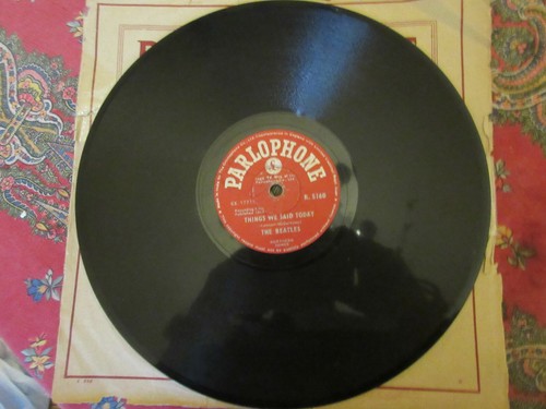 THE BEATLES 78 RPM HARD DAY'S NIGHT/THINGS WE SAID TODAY(PARLOPHONE R5160 INDIA) - Picture 6 of 12