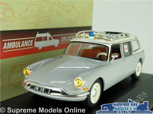 CITROEN DS ID 19 CAR MODEL AMBULANCE GREY ESTATE 1:43 SIZE IXO ATLAS 7495004 T3 - Picture 1 of 4
