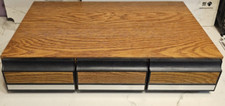 Faux Wood 36 VHS Tape 3 Drawer Storage Case 25 1/4" x16" Walmart Brand