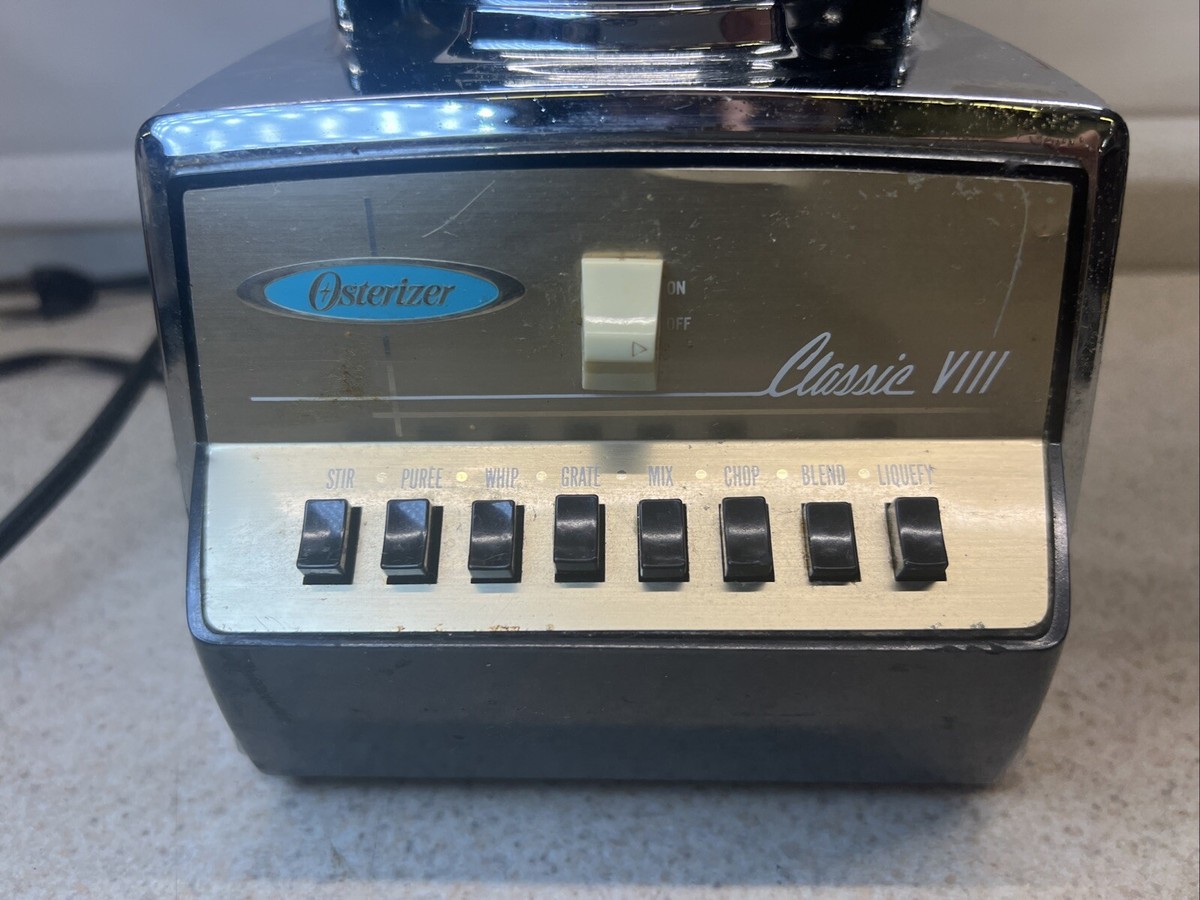 Osterizer Classic VIII 8 Speed Blender Model 542 Chrome Mid