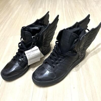 Adidas × Jeremy Scott wings Black men's sneakers size US 9.5