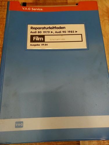Reparaturleitfaden Microfich Schaltgetriebe Audi 80 1979- Audi 90 1985-