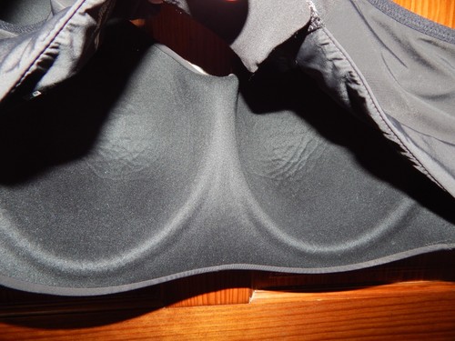 AVIA BLACK SPORT BRA, WIRELESS, MEDIUM LINING, SIZE XXXL (D-DD) - Picture 4 of 4