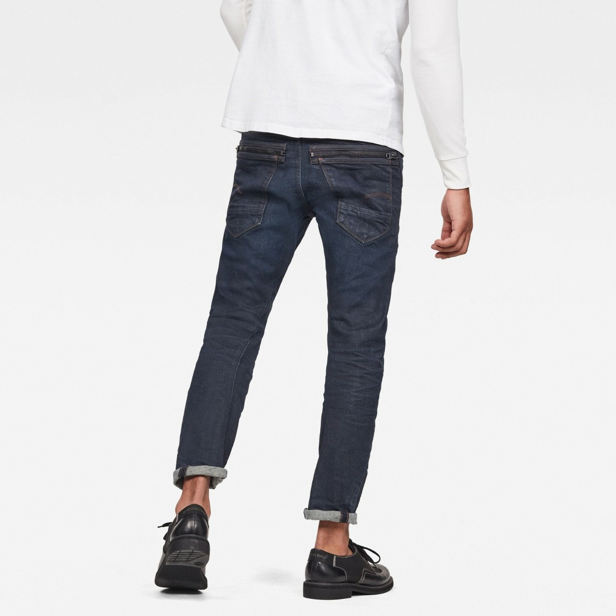 New G-Star Raw Tobog 3D Relaxed Tapered Jeans 28x32 Dark Blue