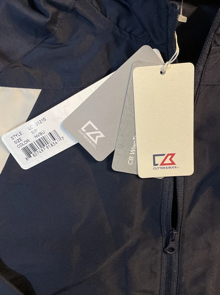 NWT Cutter & Buck Lco01215 Women WindTec Packable Anorak Navy Blue Small - Image 3 of 4