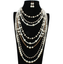 thumbnail 9 - Trendy Multilayer Pearl Long Chain Choker Necklace Statement For Women Jewelry