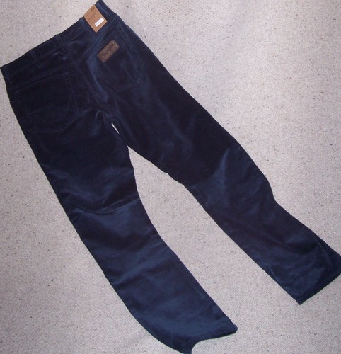 WRANGLER Jeans TEXAS VELLUTO coste 1000 righe BLU Tg.W32/L34 | eBay