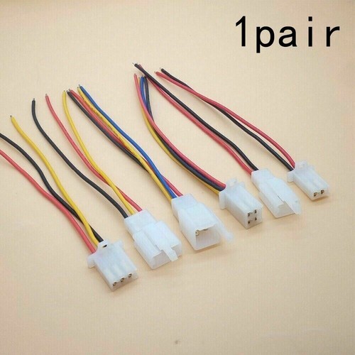 Connecteur Fil 4 Broches Connecteurs Electriques 4 Broches 2.8mm EMSea - Lot Voiture Moto Bateau - 5 Jeux Complets Bornes électriques Voiture