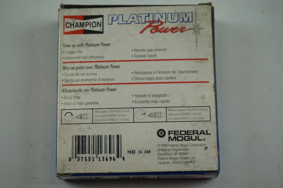 Champion 3018 PACK DE 4 BUJÍAS NUEVAS NOS Foto 3 de 4