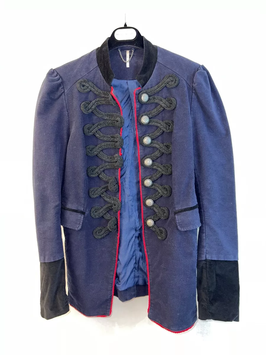 Free people velvet military jacket cheap