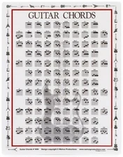 Walrus Productions 1056 8.5" x 11" Laminated Guitar Chord Chart