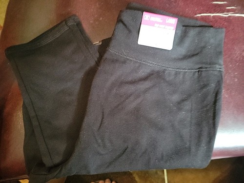 Juniors Flirtitude Active Leggings Size L Black