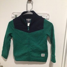 OshKosh Boys Sweatshirt Full Zipper Green Size 5