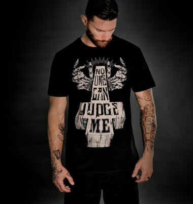 HYRAW - Herren T-Shirt ''Judge'' black (schwarz)