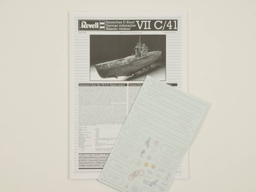 Revell 05045 Navy u Boat VII C/41 Atlantic By 1/72 mint Boxed 1701-04-58 - Picture 6 of 6