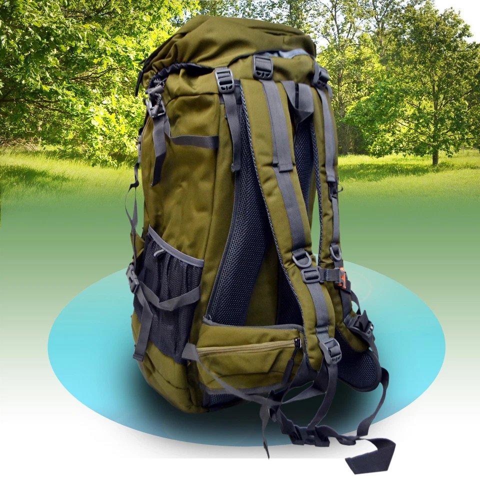 80 L Wanderrucksack Reiserucksack Trekkingrucksack Regenschutz Camping RSonic - Bild 2 von 4