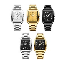 Mens Luxury Business Roman Numberals Dial Quartz Wrist Watch Luminous Waterproof