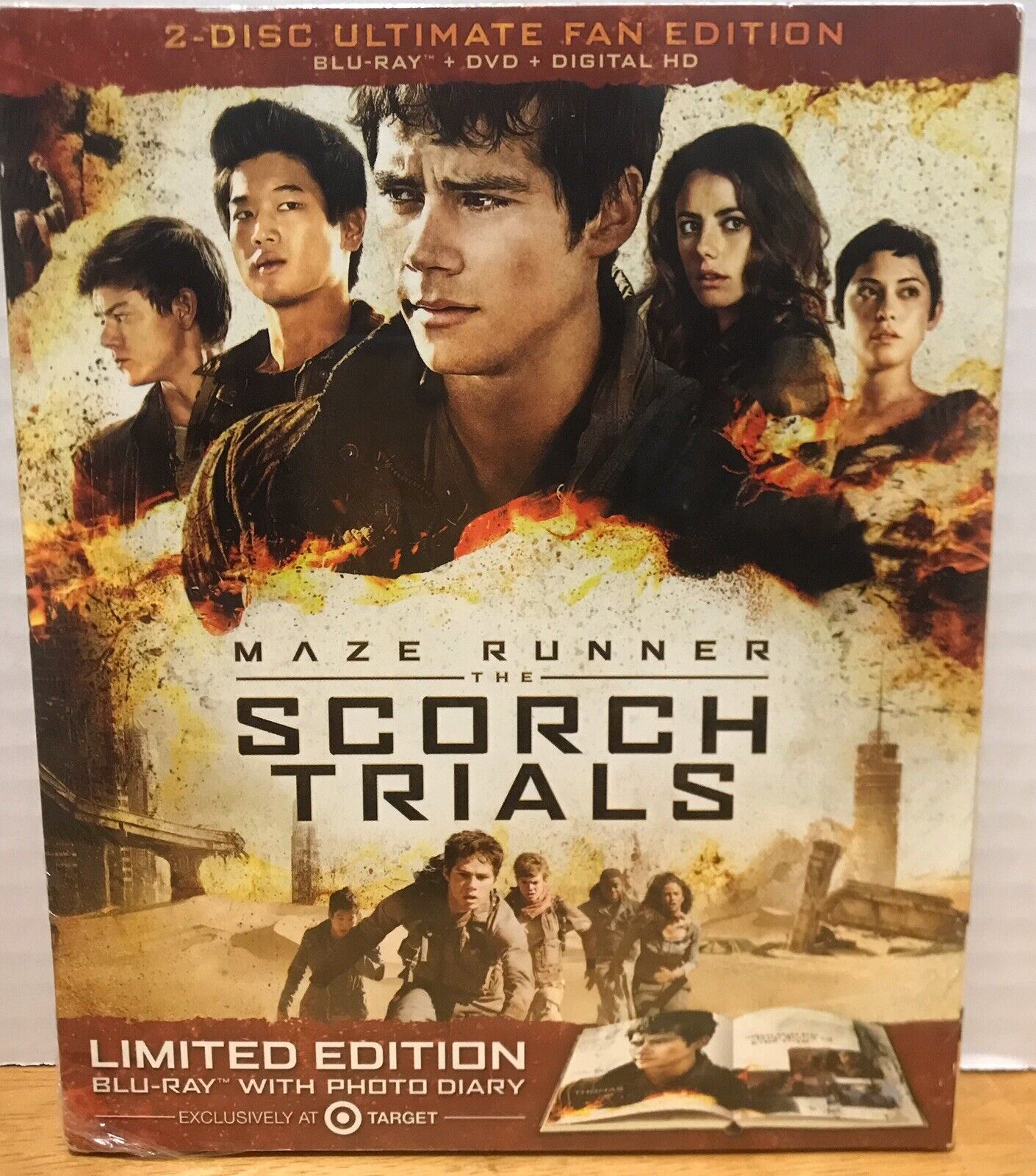 NEW SEALED Maze Runner Blu-Ray Limited Target Edition The Scorch Trials