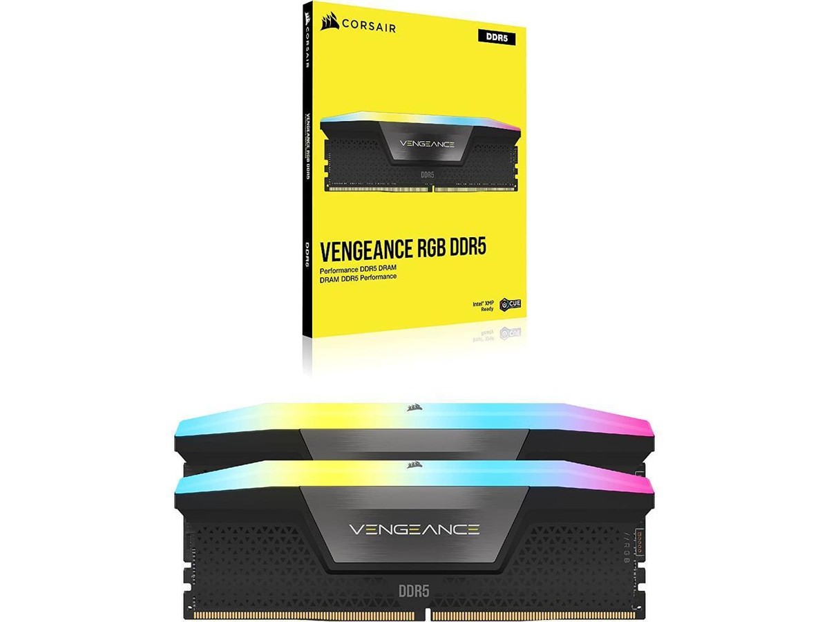メモリー CORSAIR VENGEANCE DDR5 96GB 5600MHz CORSAIR Vengeance RGB DDR5 RAM 96GB (4x24GB) 5600MHz CL40